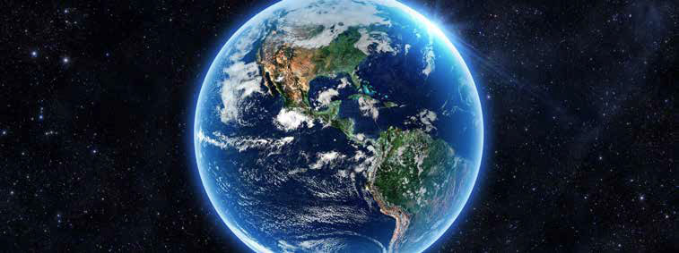 banner image of the earth from space