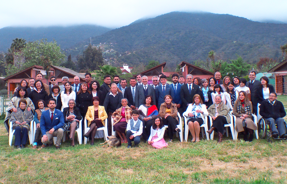 The congregation at the Feast in La Campana Chile