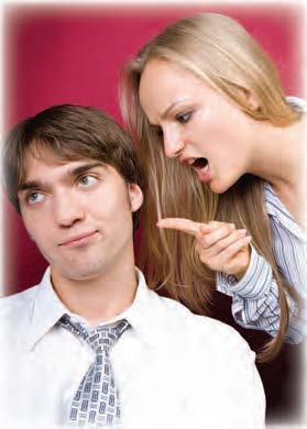 woman nagging man