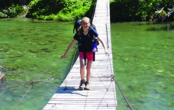 crossing a bridge