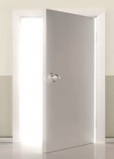 an open door