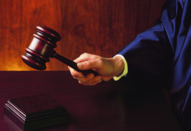 judge with gavel