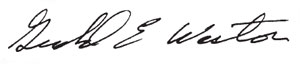 Gerald Weston's Signature